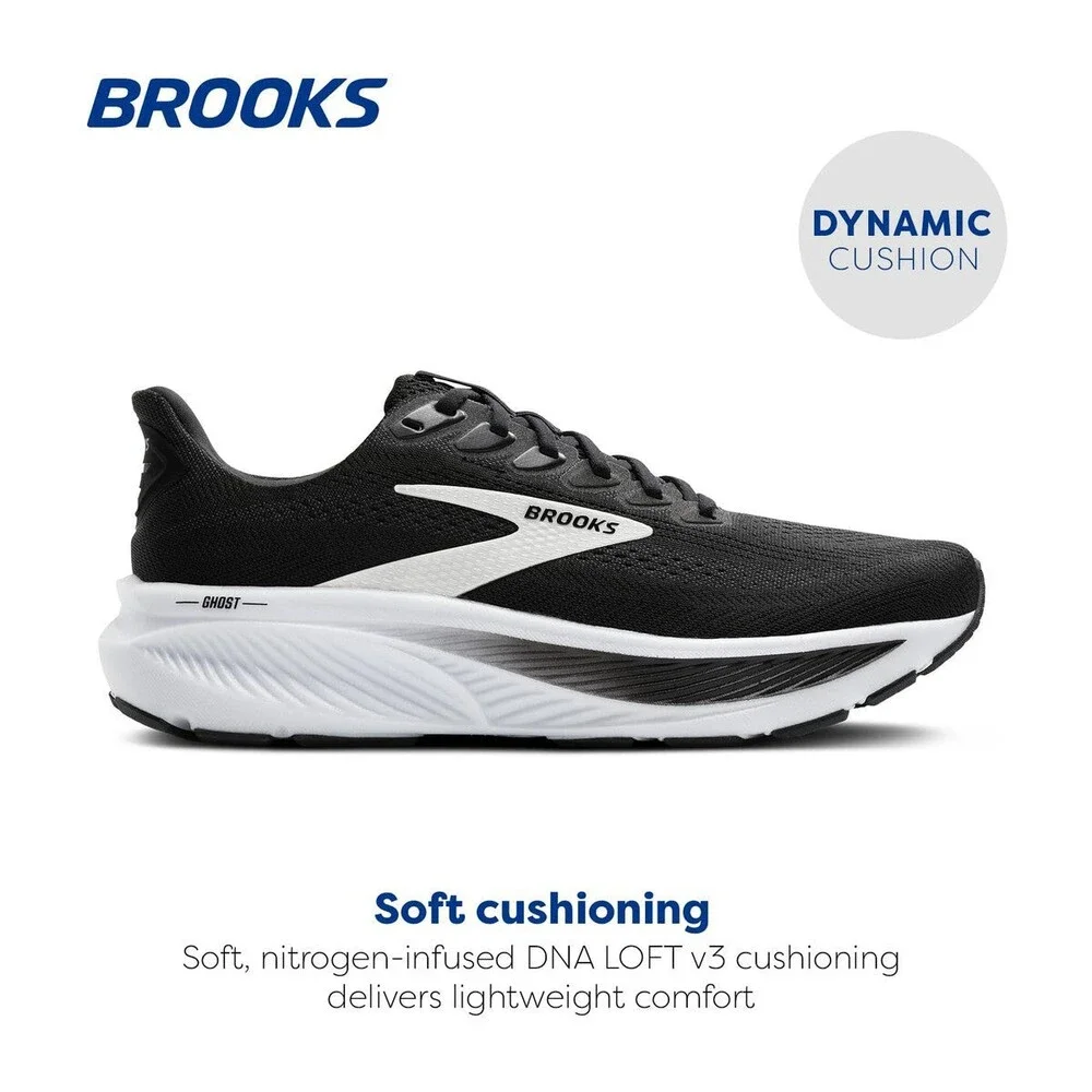 Brooks Men's Ghost 17 Black/Grey/White 110442-1D-090